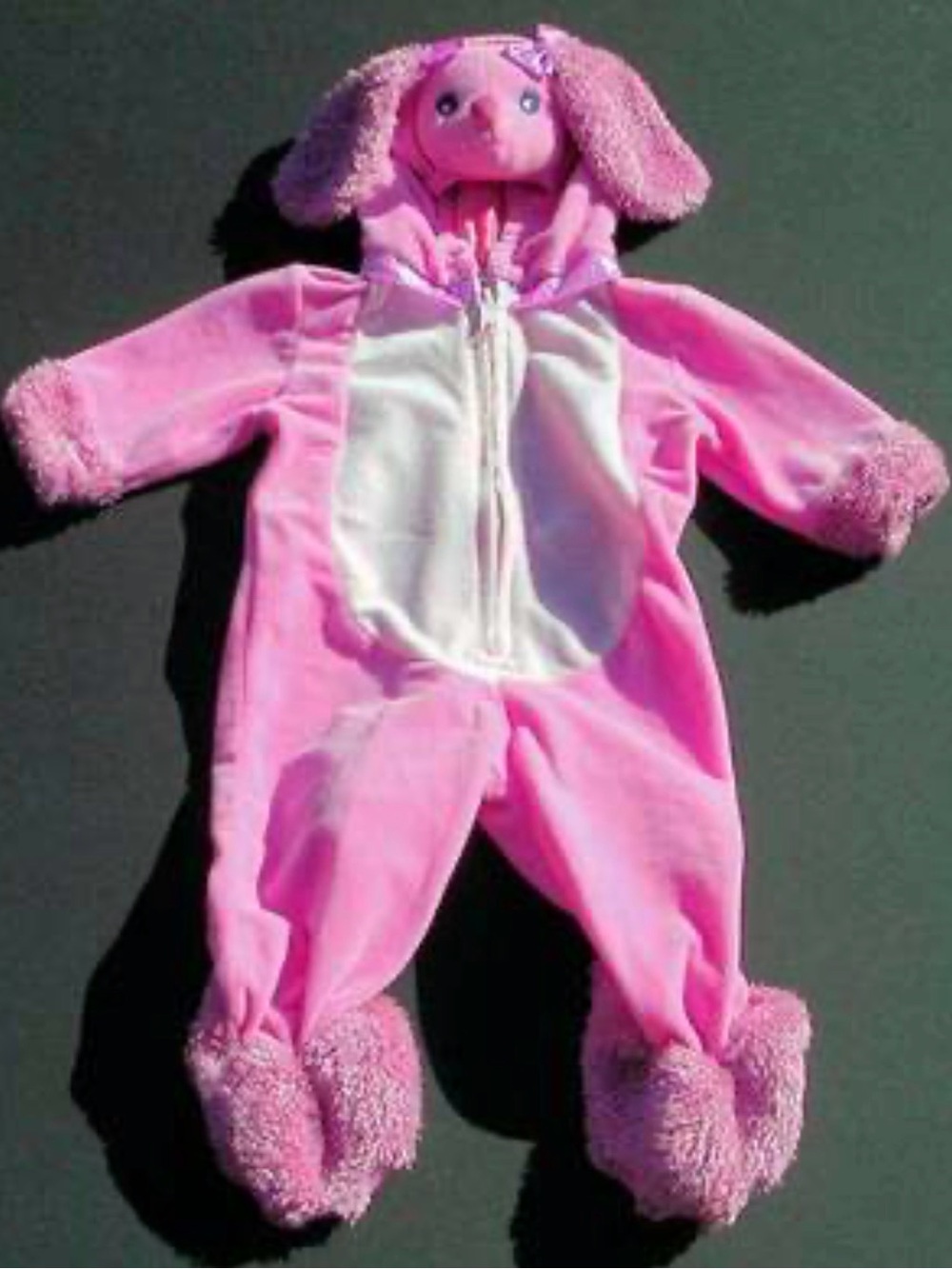 Pink Poodle Girls Costume, size 6-9 months, onesie